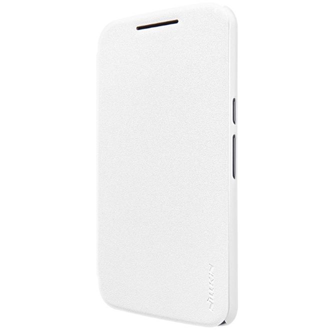 Nillkin - Hülle für Lenovo Moto G4 Plus - Leder Case - Sparkle Series - weiss