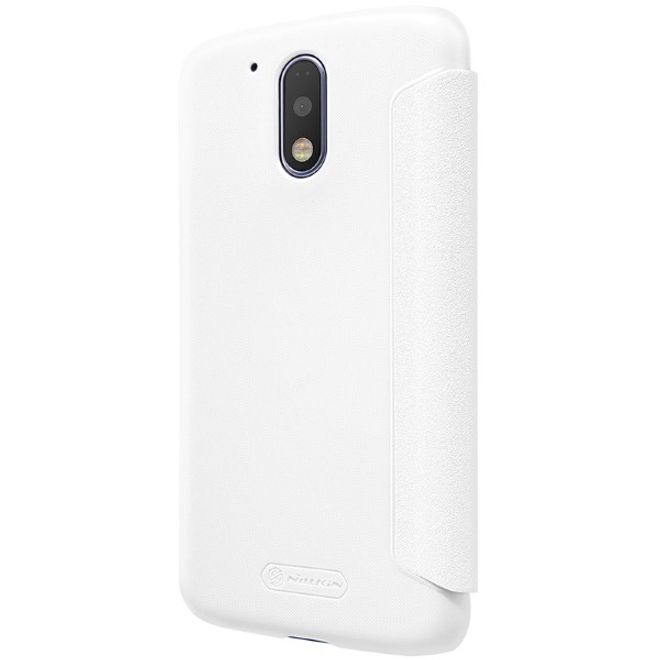 Nillkin - Hülle für Lenovo Moto G4 Plus - Leder Case - Sparkle Series - weiss