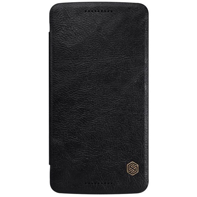 Nillkin - Lenovo Moto X Play Handyhülle - Leder Cover - Qin Series - schwarz