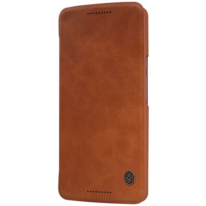 Nillkin - Lenovo Moto X Play Handyhülle - Leder Cover - Qin Series - braun
