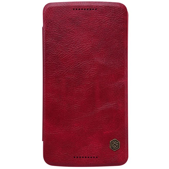 Nillkin - Lenovo Moto X Play Handyhülle - Leder Cover - Qin Series - rot