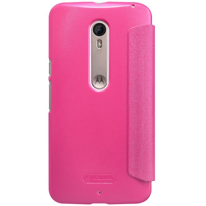 Nillkin - Lenovo Moto X Style Hülle - Funkelndes Leder Case - Sparkle Series - pink