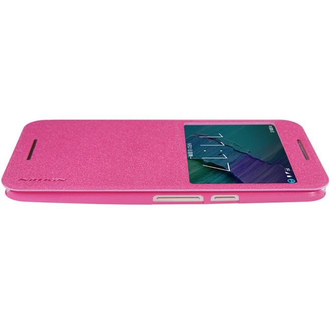 Nillkin - Lenovo Moto X Style Hülle - Funkelndes Leder Case - Sparkle Series - pink