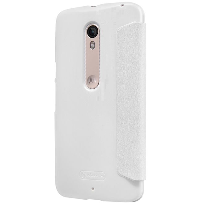 Nillkin - Lenovo Moto X Style Hülle - Funkelndes Leder Case - Sparkle Series - weiss