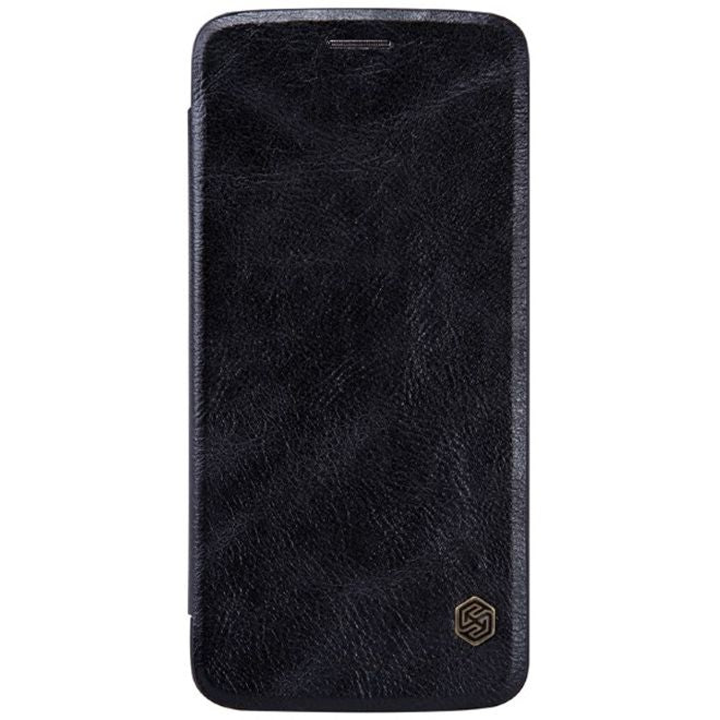 Nillkin - Handyhülle für Motorola Moto Z - Leder Case - Qin Series - schwarz
