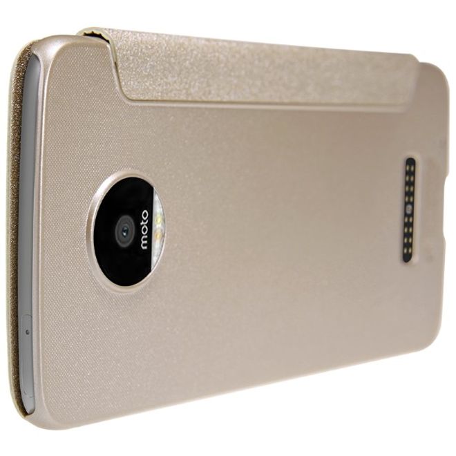 Nillkin - Motorola Moto Z Handyhülle - Funkelnde Leder Hülle - Sparkle Series - gold