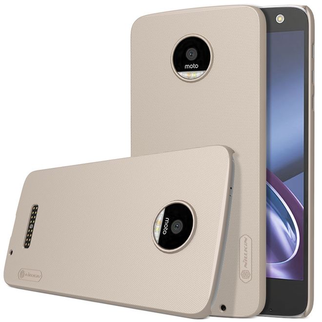 Nillkin - Motorola Moto Z Handyhülle - Plastik Case - Super Frosted Shield Series - gold