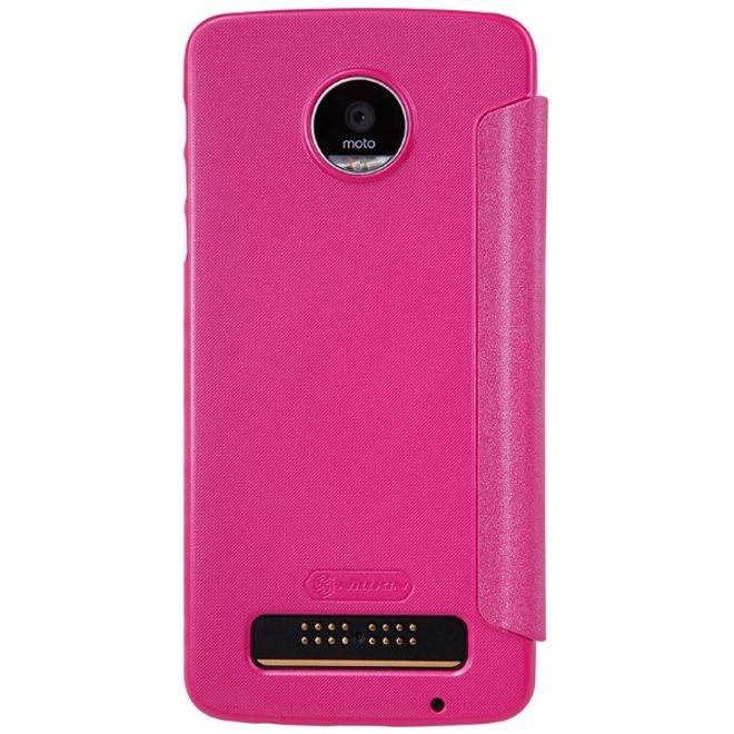 Nillkin - Lenovo Moto Z Play Hülle - Leder Case - Sparkle Series - pink