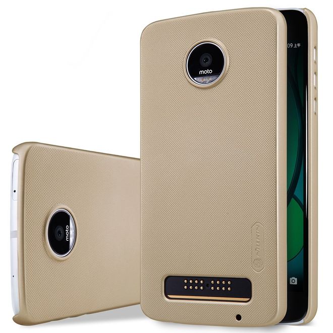 Nillkin - Lenovo Moto Z Play Case - Plastik Case - Super Frosted Shield Series - gold