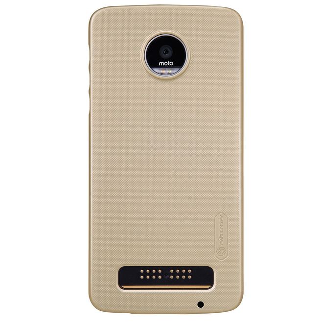 Nillkin - Lenovo Moto Z Play Case - Plastik Case - Super Frosted Shield Series - gold