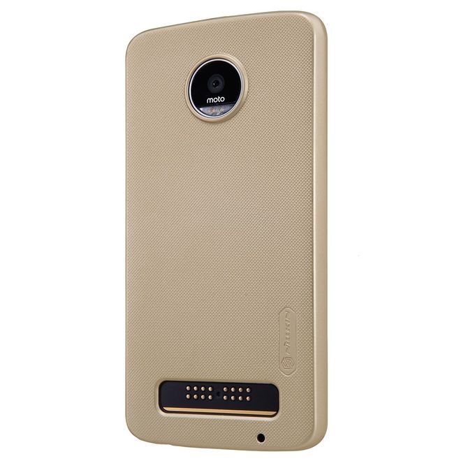 Nillkin - Lenovo Moto Z Play Case - Plastik Case - Super Frosted Shield Series - gold