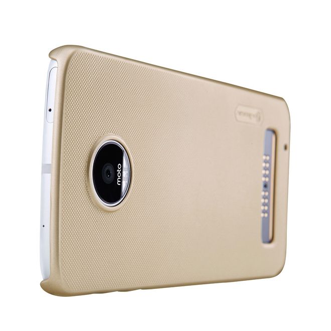 Nillkin - Lenovo Moto Z Play Case - Plastik Case - Super Frosted Shield Series - gold