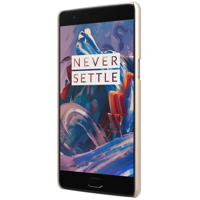 Nillkin - OnePlus3 Case - Plastik Case - Super Frosted Shield Series - gold