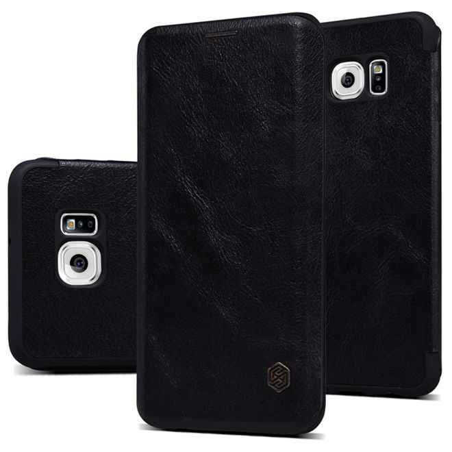 Nillkin - Galaxy S6 Edge Plus Case - Leder Hülle - Qin Series - schwarz