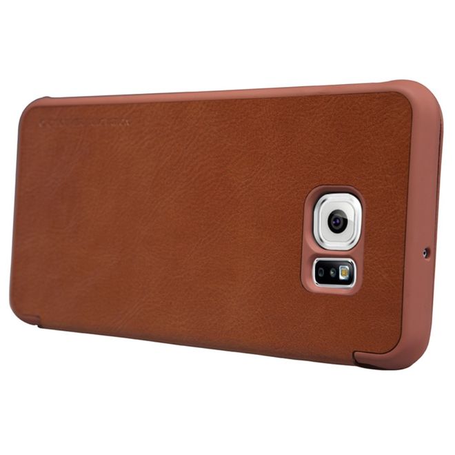 Nillkin - Galaxy S6 Edge Plus Case - Leder Hülle - Qin Series - braun