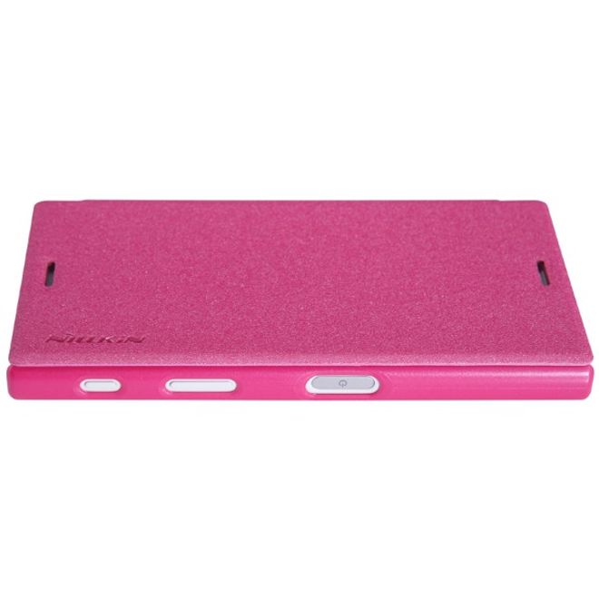Nillkin - Sony Xperia X Compact Hülle - Leder Case - Sparkle Series - pink
