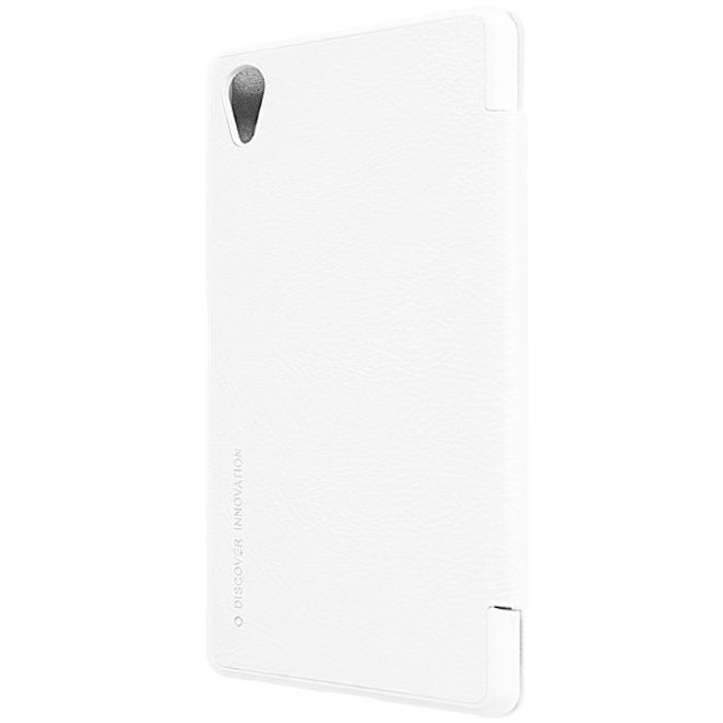 Nillkin - Sony Xperia X Performance Hülle - Leder Case - Qin Series - weiss