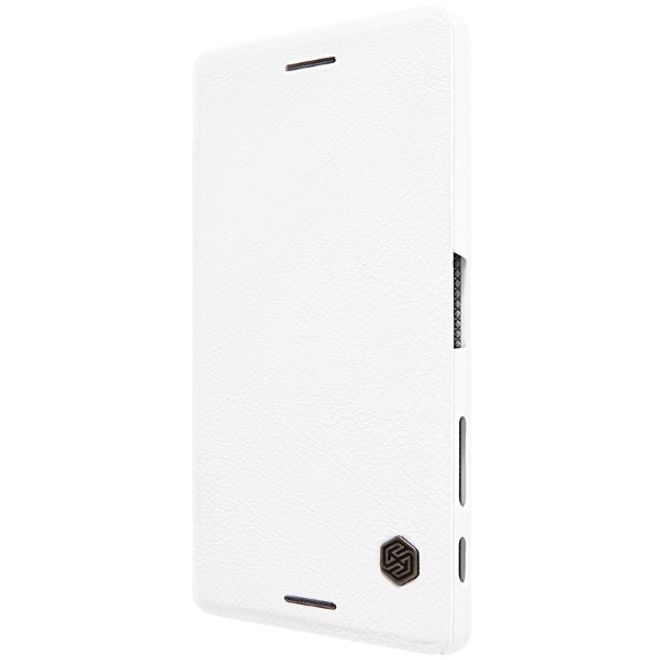 Nillkin - Sony Xperia X Performance Hülle - Leder Case - Qin Series - weiss