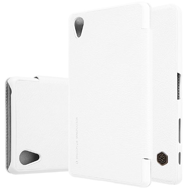 Nillkin - Sony Xperia X Performance Hülle - Leder Case - Qin Series - weiss