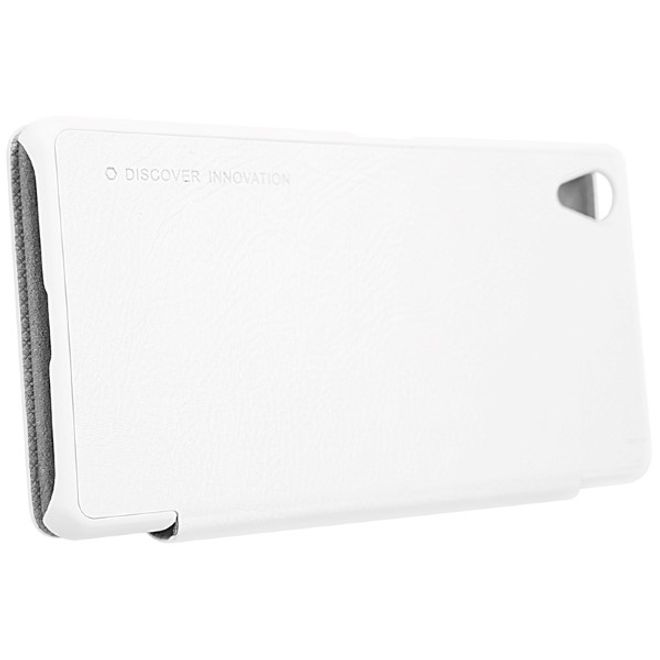 Nillkin - Sony Xperia X Performance Hülle - Leder Case - Qin Series - weiss