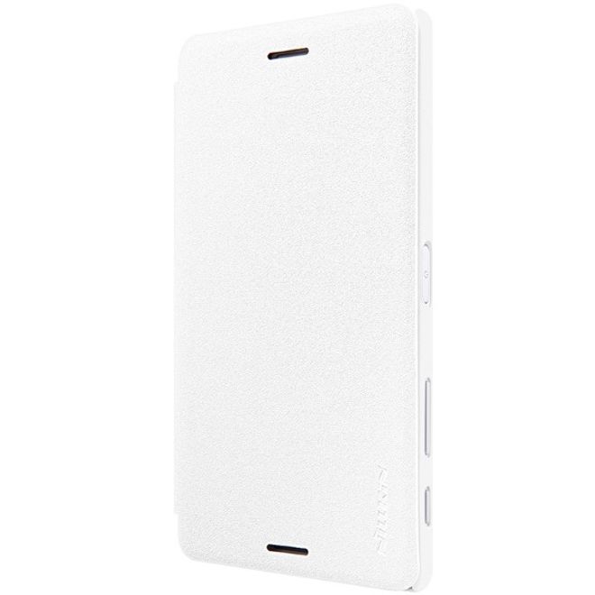 Nillkin - Sony Xperia X Performance Hülle - Leder Case - Sparkle Series - weiss