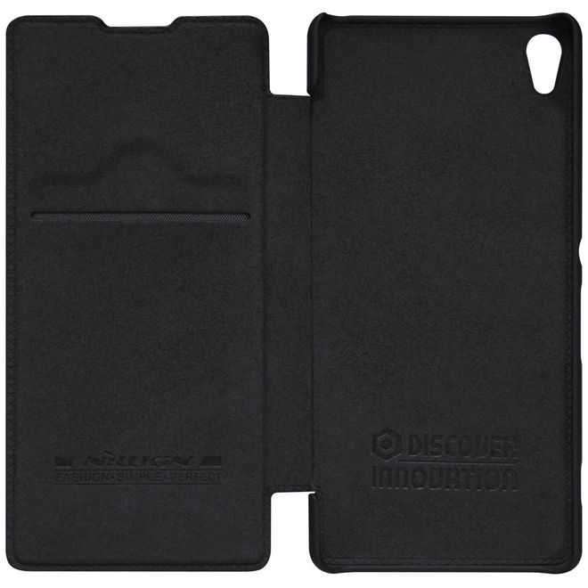 Nillkin - Sony Xperia XA Hülle - Leder Case - Qin Series - schwarz