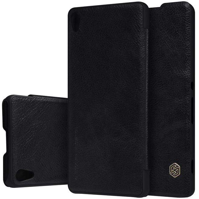 Nillkin - Sony Xperia XA Hülle - Leder Case - Qin Series - schwarz