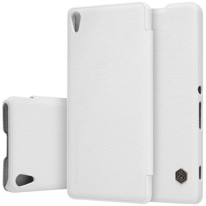 Nillkin - Sony Xperia XA Hülle - Leder Case - Qin Series - weiss