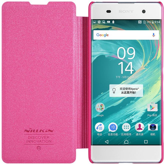 Nillkin - Sony Xperia XA Case - Leder Hülle - Sparkle Series - pink