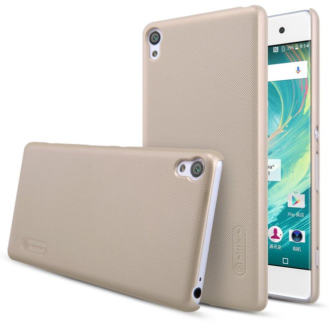 Nillkin - Sony Xperia XA Hülle - Plastik Case - Super Frosted Shield Series - gold