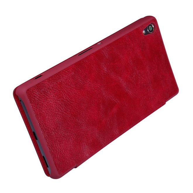 Nillkin - Sony Xperia XA Ultra Case - Leder Hülle - Qin Series - rot
