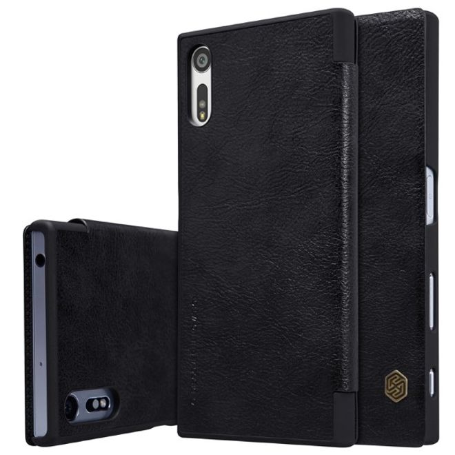 Nillkin - Sony Xperia XZ/XZs Hülle - Leder Case - Qin Series - schwarz
