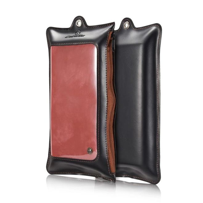 Caseme - iphone 6/6S Hülle - Case aus Leder/Plastik - Retrostyle - abnehmbares Plastik Cover - rot