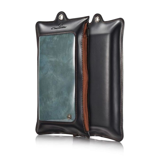 Caseme - iPhone 6 Plus/6S Plus Hülle - Case aus Leder/Plastik - Retrostyle - abnehmbares Plastik Cover - blau