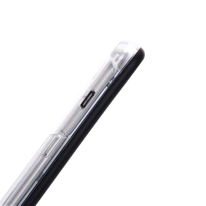 Hülle für iPhone 6 Plus/6S Plus - Case aus Plastik - mit Selfie LED Licht - schwarz