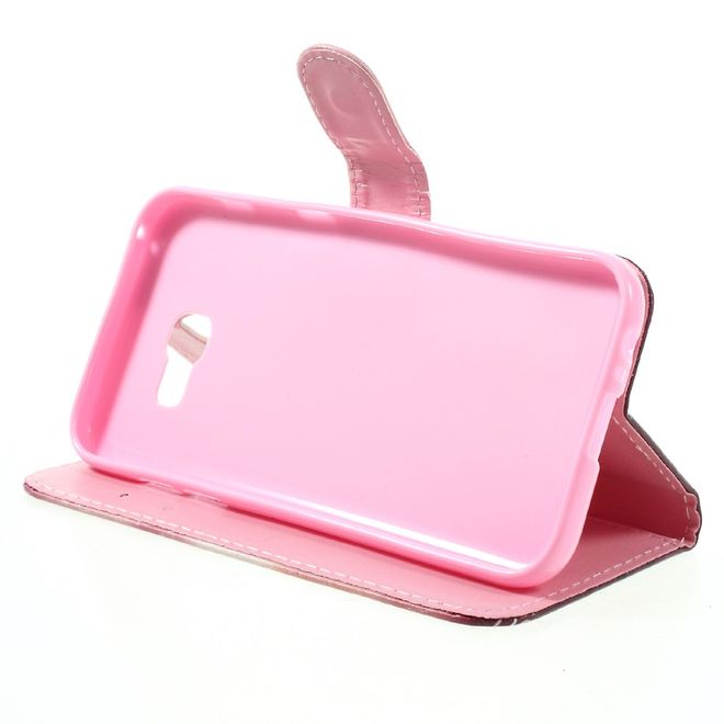 Samsung Galaxy A5 (2017) Handyhülle - Case aus Leder - Mädchen mit Löwenzahn