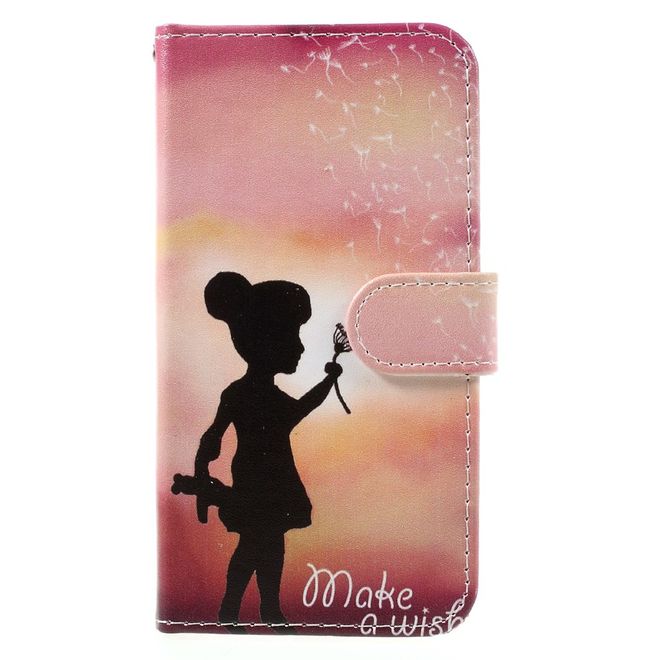 Samsung Galaxy A5 (2017) Handyhülle - Case aus Leder - Mädchen mit Löwenzahn