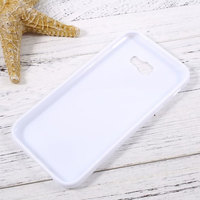 Samsung Galaxy A7 (2017) Handy Hülle - TPU Soft Case - S-Shape - weiss