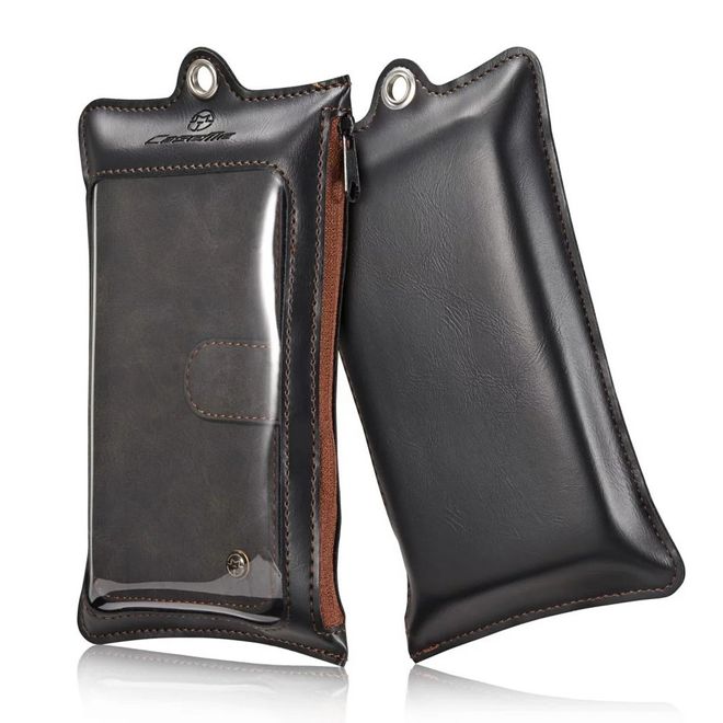Caseme - Hülle für Samsung Galaxy S6 - Case aus Leder/Plastik - multifunktional - schwarz