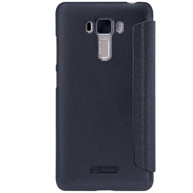 Nillkin - Hülle für Asus Zenfone 3 Laser (ZC551KL) - Case aus Leder - mit rundem Fenster - Sparkle Series - schwarz