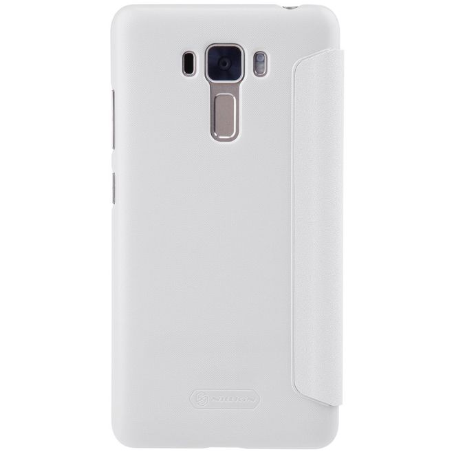 Nillkin - Hülle für Asus Zenfone 3 Laser (ZC551KL) - Case aus Leder - mit rundem Fenster - Sparkle Series - weiss