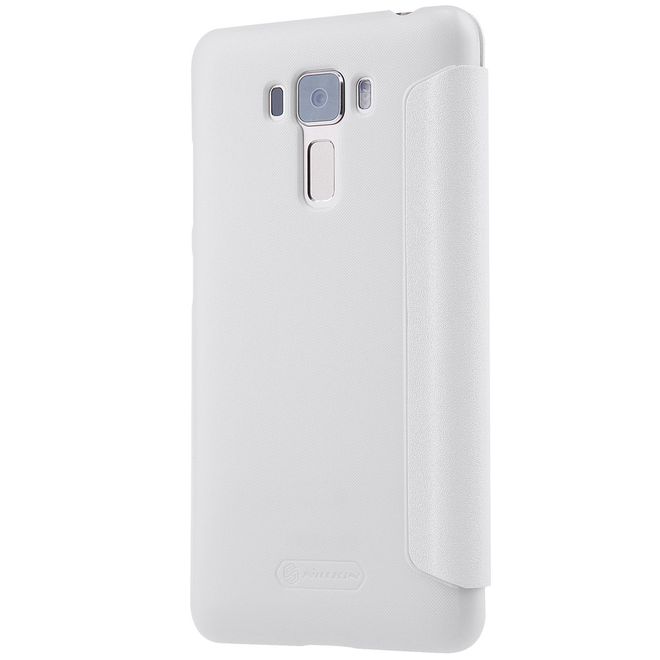 Nillkin - Hülle für Asus Zenfone 3 Laser (ZC551KL) - Case aus Leder - mit rundem Fenster - Sparkle Series - weiss
