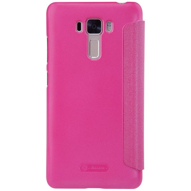 Nillkin - Hülle für Asus Zenfone 3 Laser (ZC551KL) - Case aus Leder - mit rundem Fenster - Sparkle Series - rosa