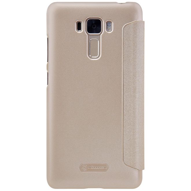 Nillkin - Hülle für Asus Zenfone 3 Laser (ZC551KL) - Case aus Leder - mit rundem Fenster - Sparkle Series - gold
