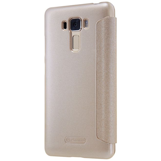Nillkin - Hülle für Asus Zenfone 3 Laser (ZC551KL) - Case aus Leder - mit rundem Fenster - Sparkle Series - gold