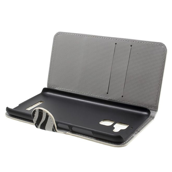 Asus Zenfone 3 Max  Handy Case - Hülle aus Leder - Zebramuster