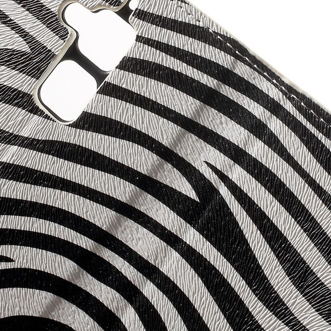 Asus Zenfone 3 Max  Handy Case - Hülle aus Leder - Zebramuster