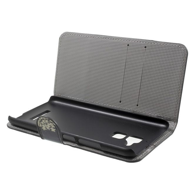 Asus Zenfone 3 Max  Handy Case - Hülle aus Leder - weisse Blumen