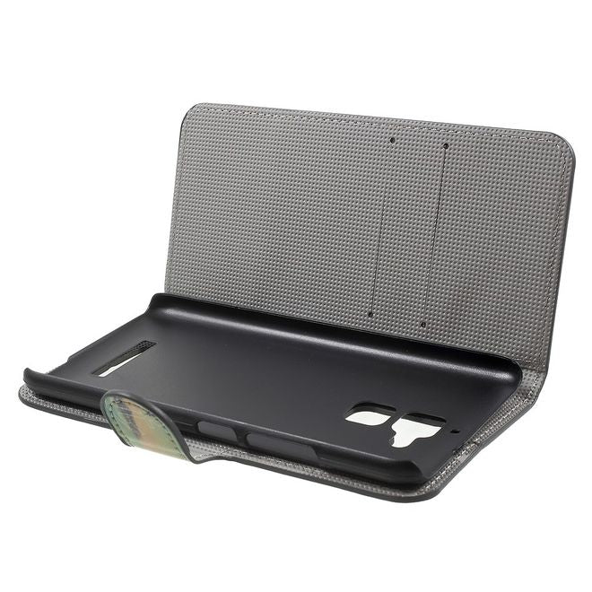 Asus Zenfone 3 Max  Handy Case - Hülle aus Leder - Strand und Anker