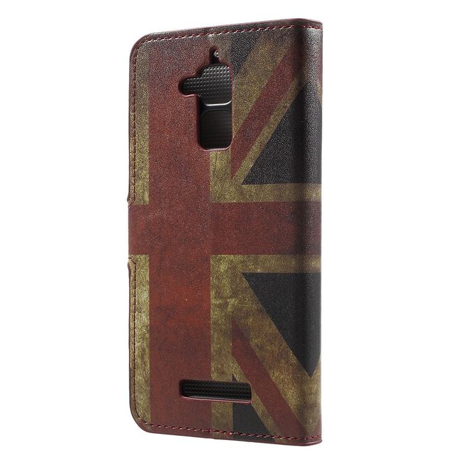 Asus Zenfone 3 Max  Handy Case - Hülle aus Leder - UK Flagge im Retrolook